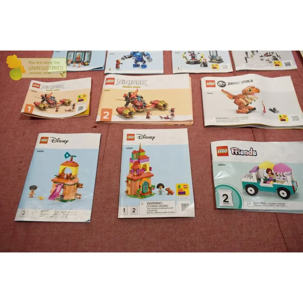 LEGO Manuals 76323, 76315, 76294, 75372, 75373, 76967, 71830, 43261, 42644 Lot*